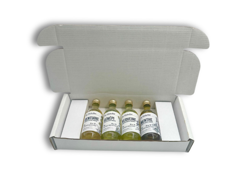 Coffret kraft échantillons vins