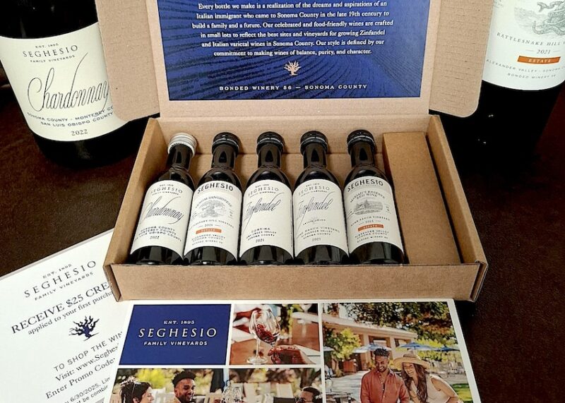 Eco-Friendly Kraft Box seghesio wine samples